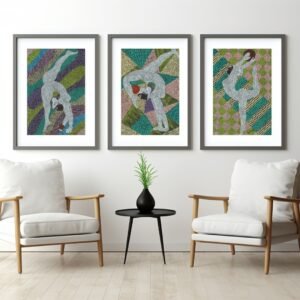 Women Holding Balls Full Set